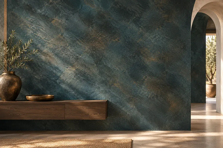 Ambiance Bleu pétrole & Bronze