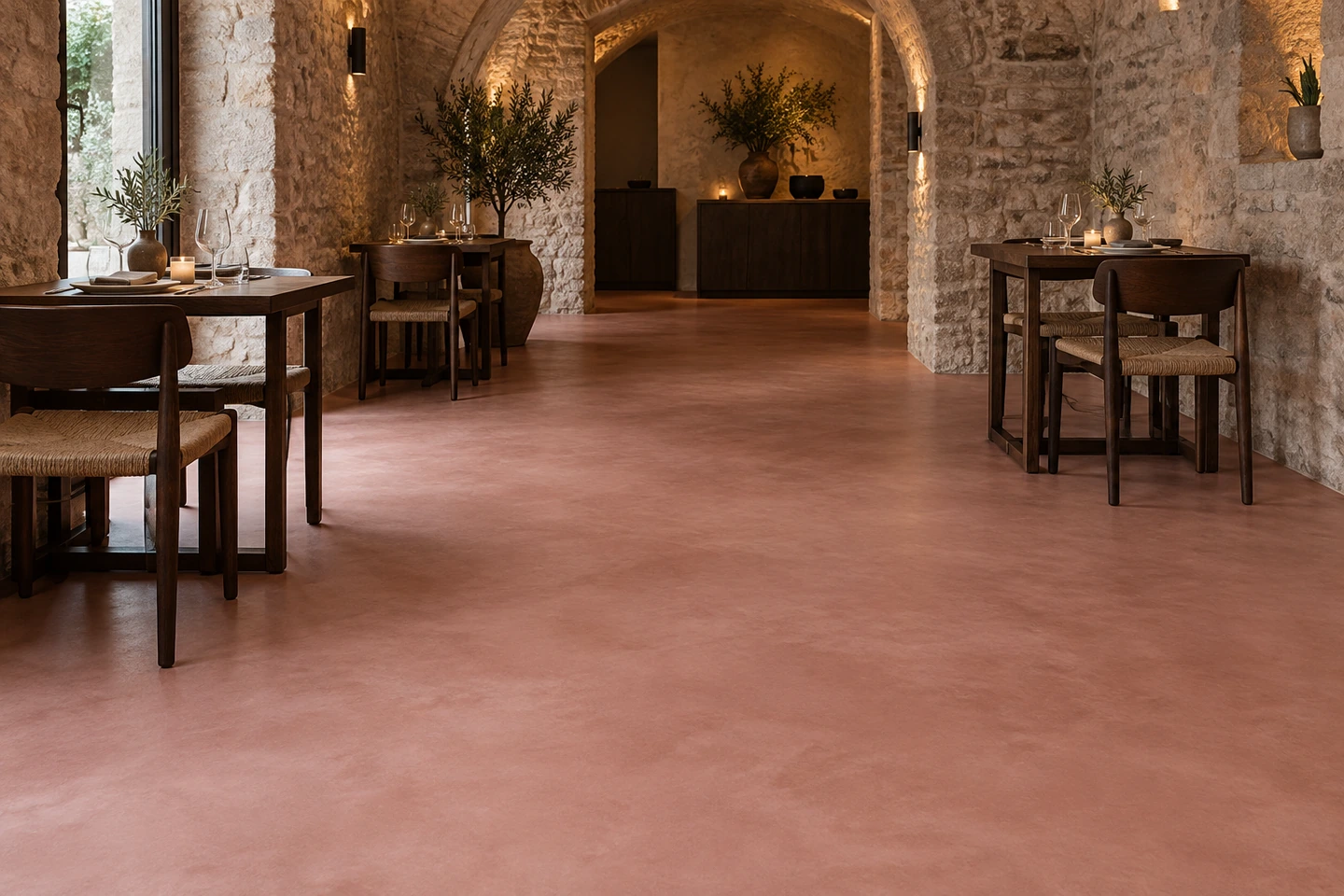 Restaurant aux nuances d'argile, Mouvement minéral