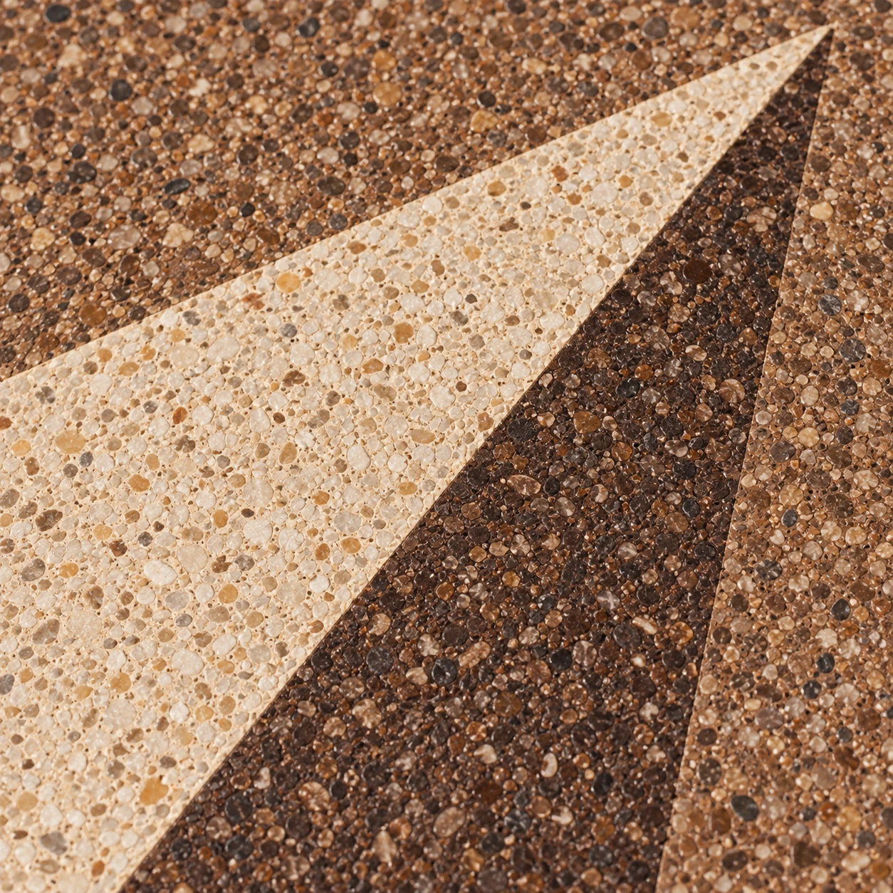 Détail de matière, Palier à rosace minérale
