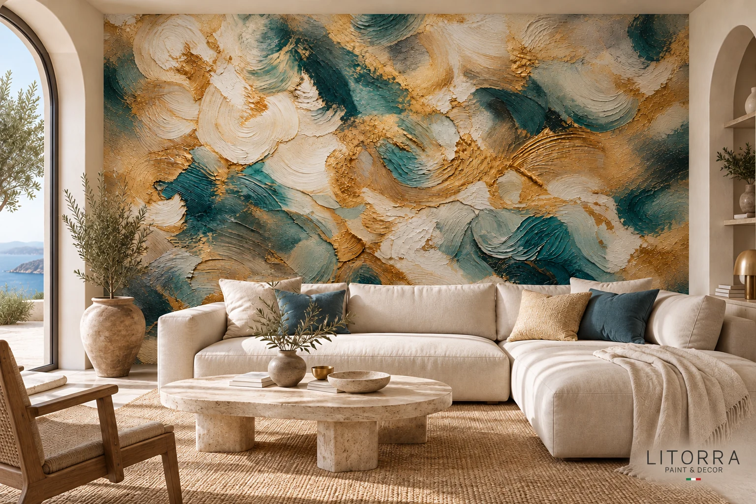 JOSER · Turquoise, Ivoire & Or