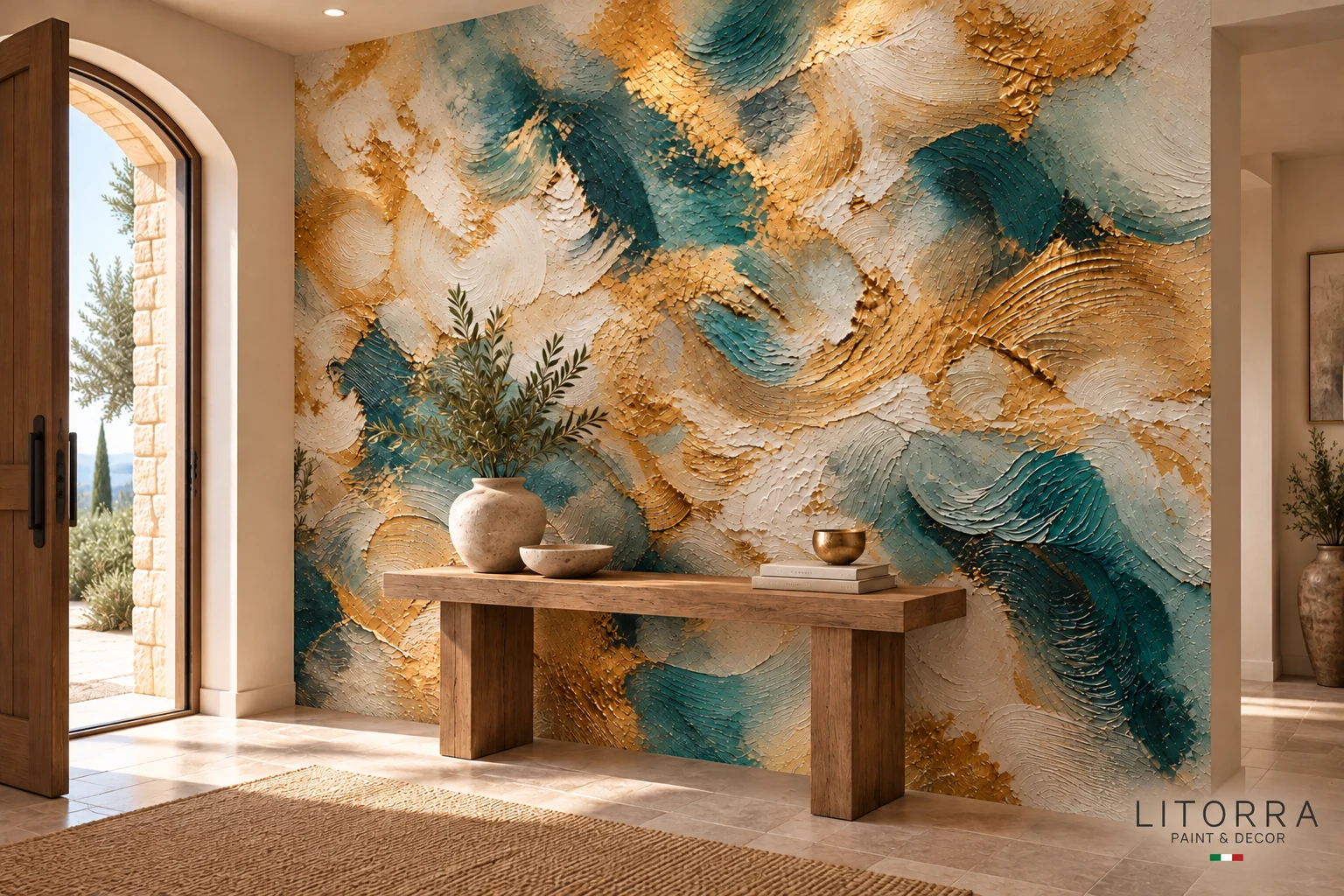 JOSER · Turquoise, Ivoire & Or · Entrée · Passage et lumière