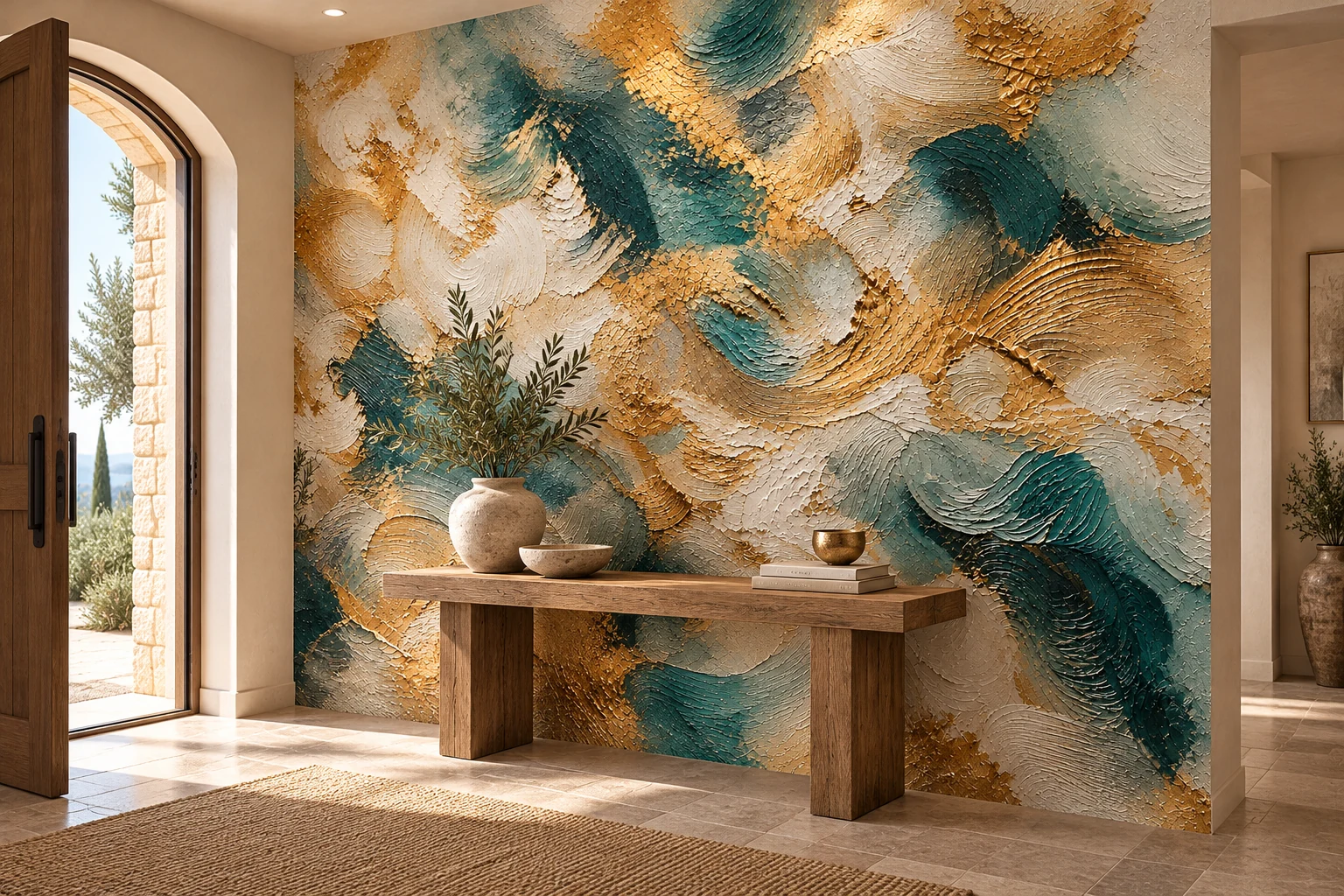 JOSER · Turquoise, Ivoire & Or · Entrée · Passage et lumière