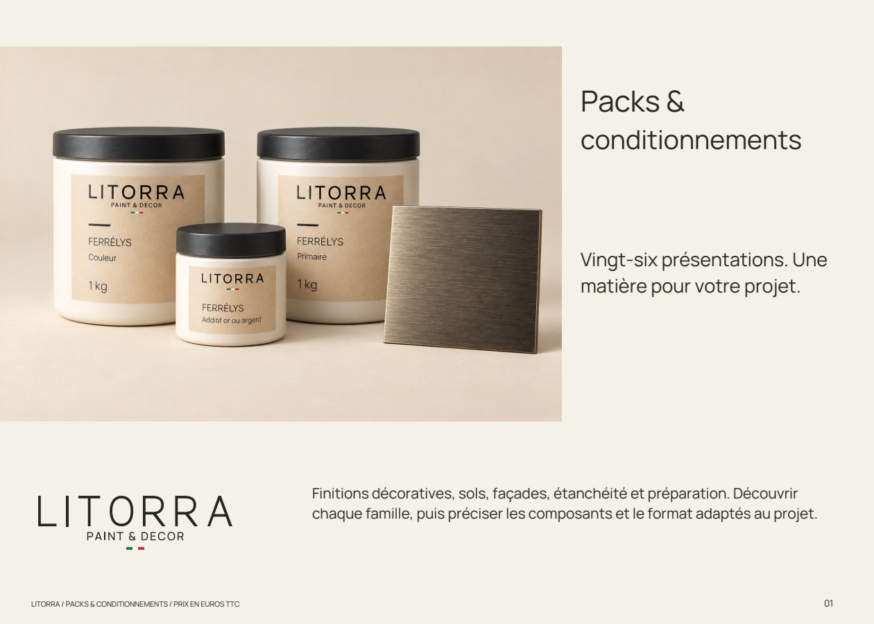 Couverture du catalogue Packs & conditionnements