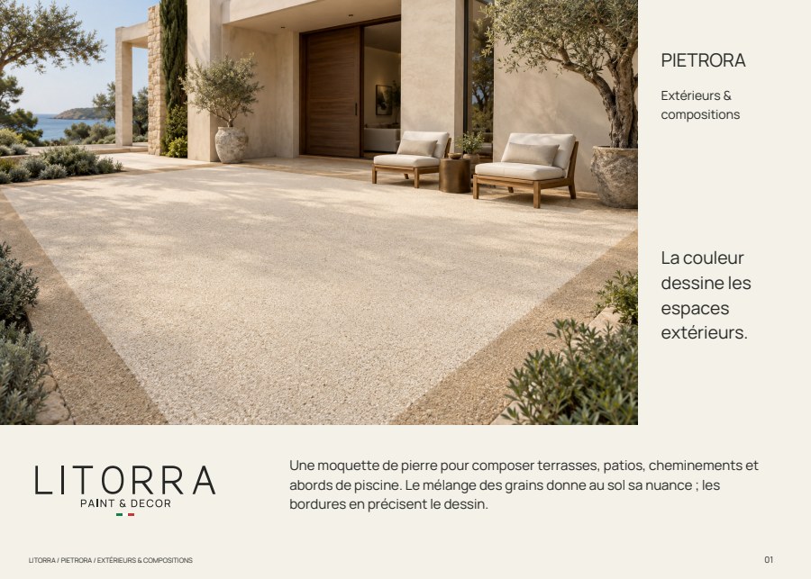 Couverture du catalogue PIETRORA — Extérieurs & compositions