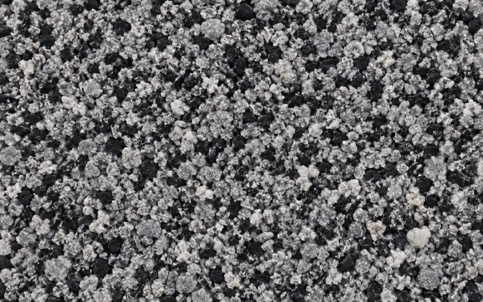 Détail de grains gris & noir.