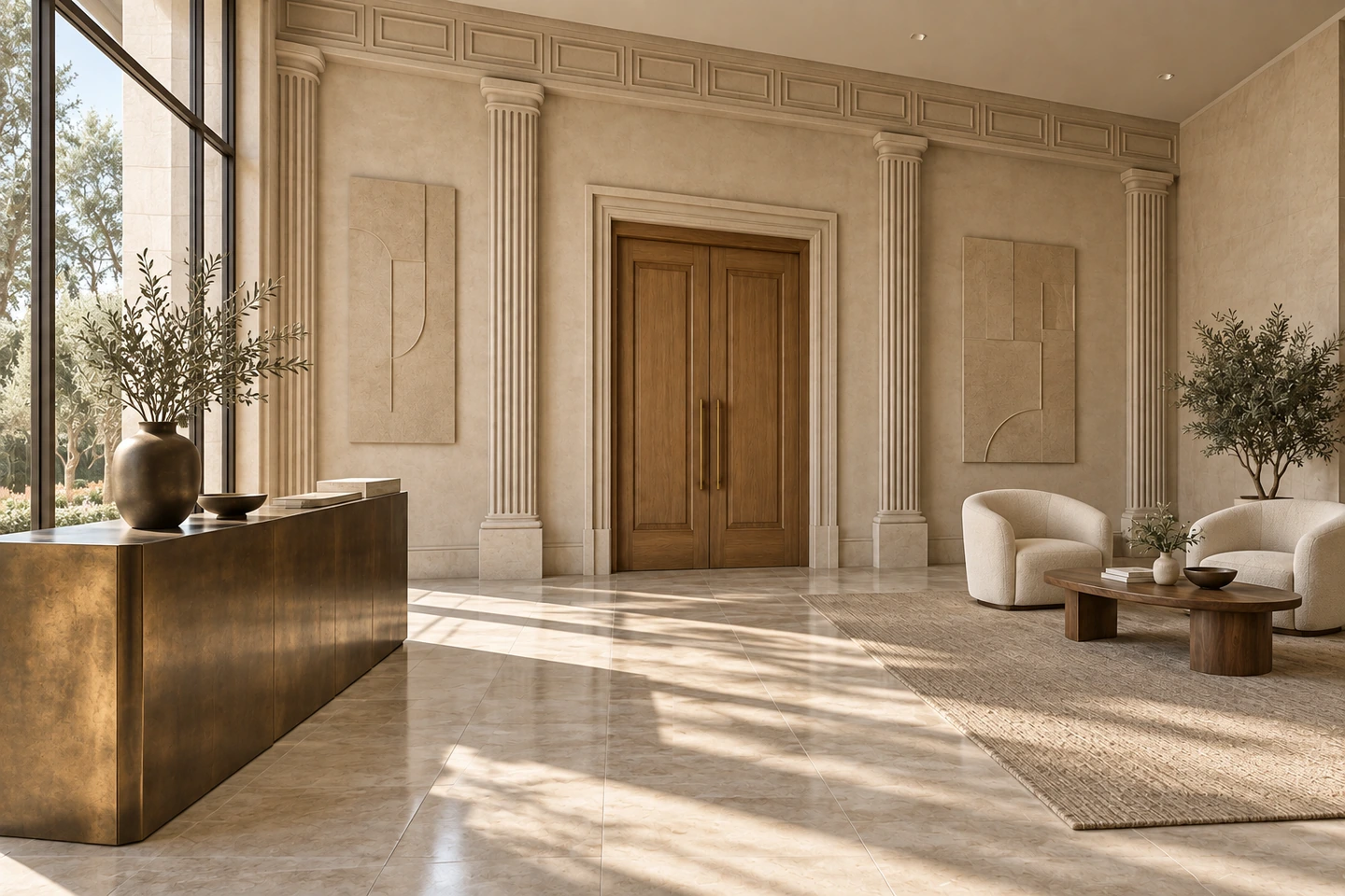 ROMA RITMO — hall sable — autre angle.