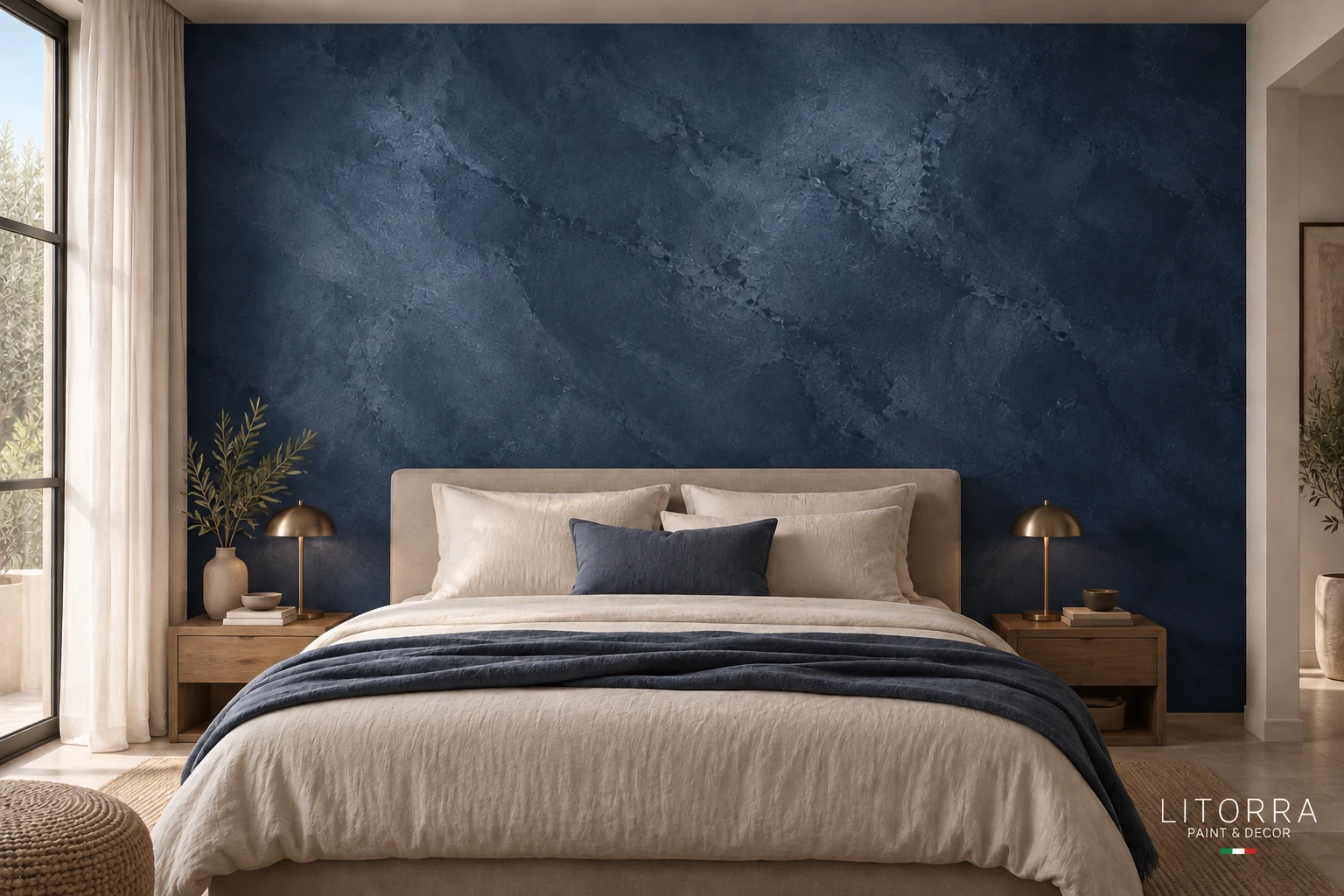 VELORA · Bleu nuit velouté